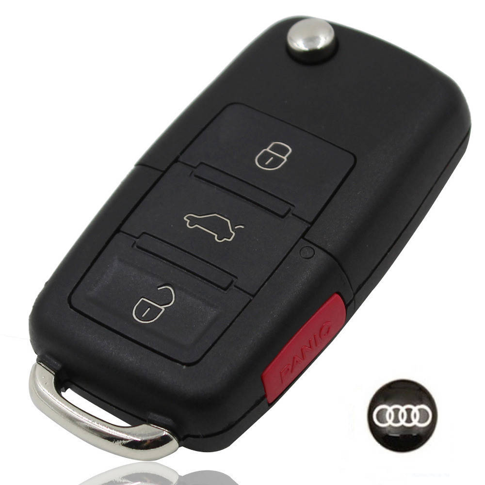 Корпус выкидного ключа Audi (3 кнопки+Panic+Логотип Audi)
Корпус выкидного ключа Audi (3 кнопки+Panic+Логотип Audi)