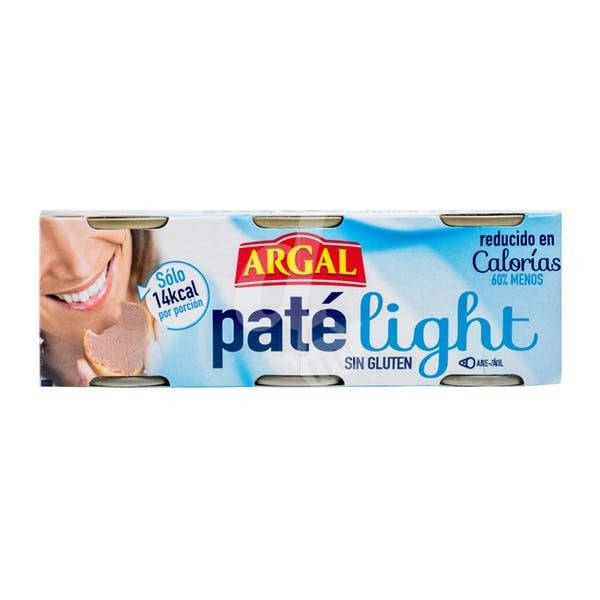 Паштет из свиной печени Argal Pate Light низкокалорийный без глютена спайка 3x80 г Испания
Паштет из свиной печени Argal Pate Light низкокалорийный без глютена спайка 3x80 г Испания