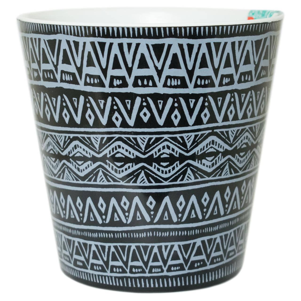 Вазон Деко Етно круглый с вставкой 16х15.5 см 1.8 л черный Алеана 
Вазон Деко Етно круглый с вставкой 16х15.5 см 1.8 л черный Алеана