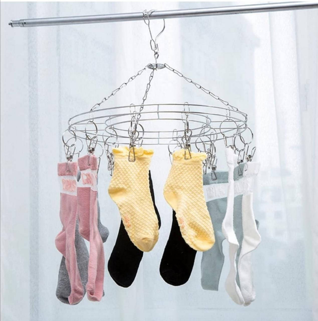 Вешалка-вертушка " КРУГ" металлическая на 20 прищепок, диаметр 36 см
Вешалка-вертушка " КРУГ" металлическая на 20 прищепок, диаметр 36 см