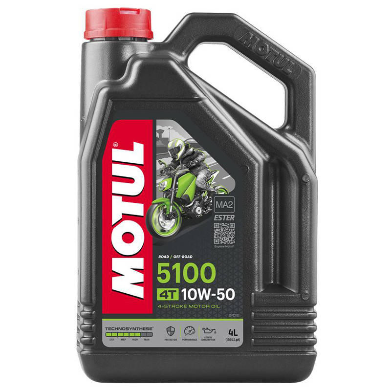 Motul 5100 4T SAE 10W-50 Полусинтетическое моторное масло для мотоциклов (836841/104076) 4л
Motul 5100 4T SAE 10W-50 Полусинтетическое моторное масло для мотоциклов (836841/104076) 4л