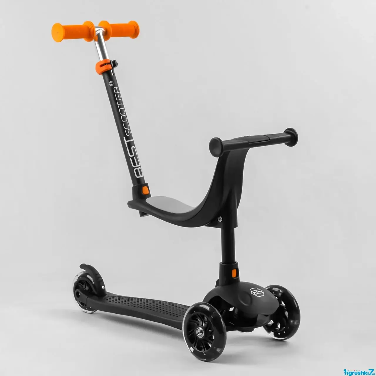 Самокат трехколесный Best Scooter PL-209 колеса PU со светом, сидение, родительская ручка, в коробке
Самокат трехколесный Best Scooter PL-209 колеса PU со светом, сидение, родительская ручка, в коробке