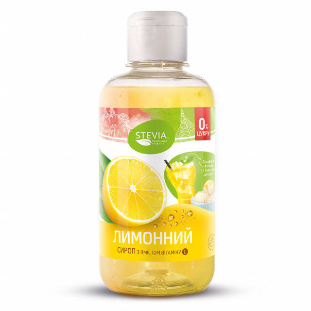 Сироп без сахара Stevia Лимон 250 г
Сироп без сахара Stevia Лимон 250 г