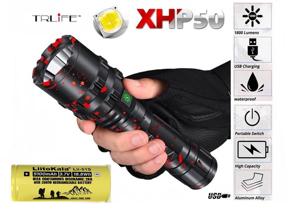 Мощный дальнобойный фонарь + Аккумулятор 5100mAh (1800LM LED USB 26650 18650) Круче Bailong Xanes Police
Мощный дальнобойный фонарь + Аккумулятор 5100mAh (1800LM LED USB 26650 18650) Круче Bailong Xanes Police