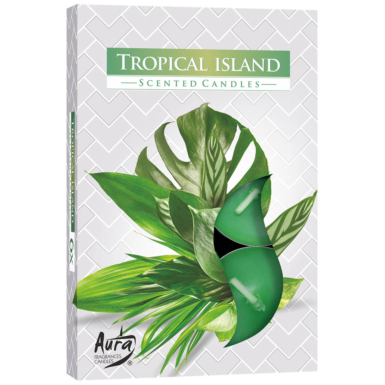 Свеча таблетка ароматическая Tropical island, Bispol. В наборе 6 штук. Польша., Зелёный 
Свеча таблетка ароматическая Tropical island, Bispol. В наборе 6 штук. Польша., Зелёный