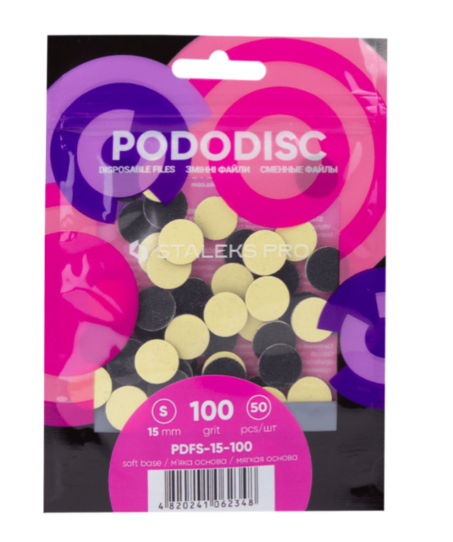 Сменные файлы на мягкой основе для педикюрного диска PODODISC STALEKS PRO S 100 грит PDFS-15-100
Сменные файлы на мягкой основе для педикюрного диска PODODISC STALEKS PRO S 100 грит PDFS-15-100