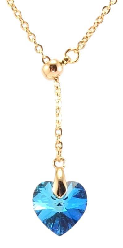 Подвески Xuping 18K с кр-ми Swarovski на цепочке "Сердечко Capri Blue на бегунке" дл.45,5-49см х 2мм
Подвески Xuping 18K с кр-ми Swarovski на цепочке "Сердечко Capri Blue на бегунке" дл.45,5-49см х 2мм