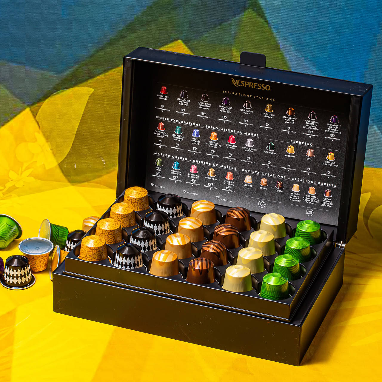 Шкатулка с капсулами (VIEW Discovery Box dispenser) -включает 48 капсул Nespresso (Неспрессо)
Шкатулка с капсулами (VIEW Discovery Box dispenser) -включает 48 капсул Nespresso (Неспрессо)