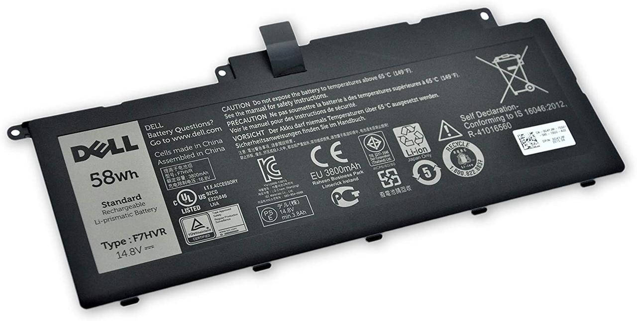 Оригинальная батарея Dell Inspiron 15 7537, 17 7737 - F7HVR (14.8V 58Wh) - Аккумулятор, АКБ для ноутбука, Черный
Оригинальная батарея Dell Inspiron 15 7537, 17 7737 - F7HVR (14.8V 58Wh) - Аккумулятор, АКБ для ноутбука, Черный