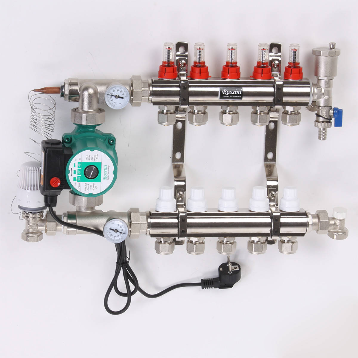 Коллектор ROSSINI теплый пол 5 выходов
Коллектор ROSSINI теплый пол 5 выходов