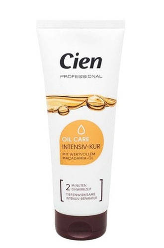 Восстанавливающая маска для волос Cien Professional Oil Care (с маслом макадамии) 200 мл
Восстанавливающая маска для волос Cien Professional Oil Care (с маслом макадамии) 200 мл