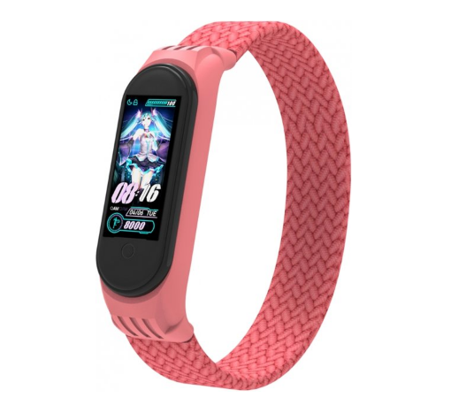 Ремешок нейлоновый Braided rope для Xiaomi Mi Band 3/ 4/ 5/ 6. Цвет розовый. Три размера по длине.
Ремешок нейлоновый Braided rope для Xiaomi Mi Band 3/ 4/ 5/ 6. Цвет розовый. Три размера по длине.