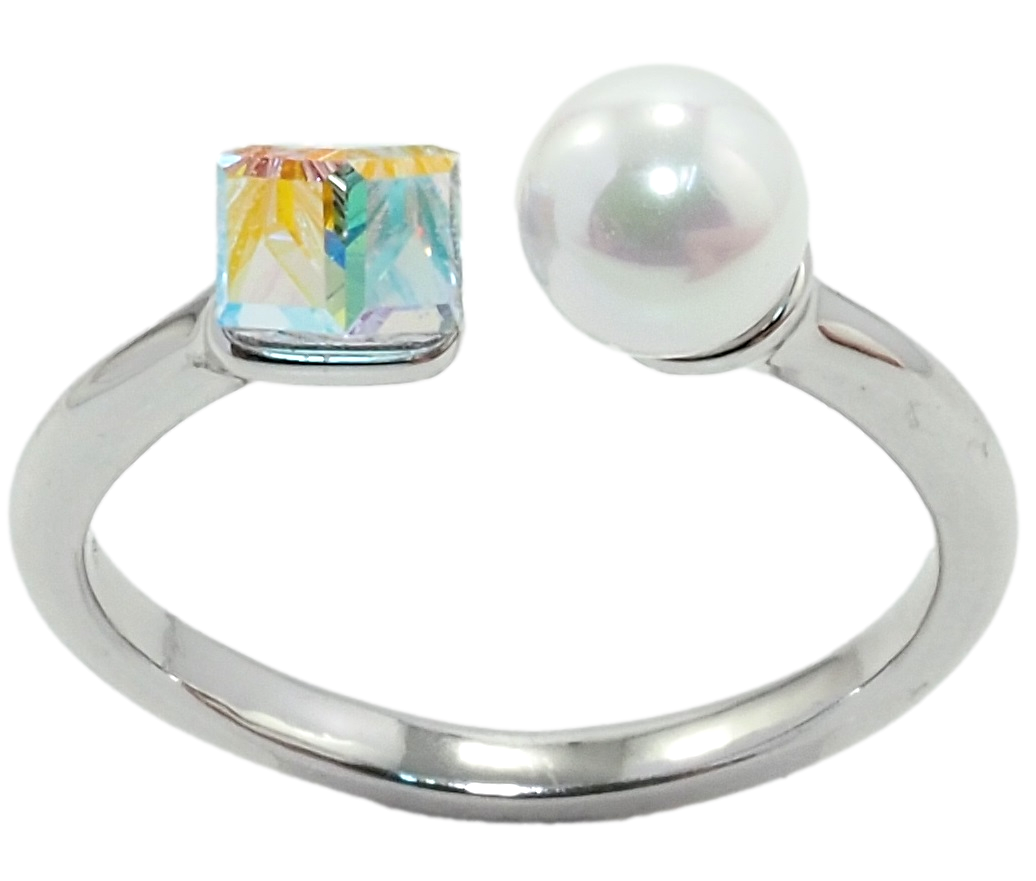 Кольцо Xuping Родий с кр-ми Swarovski "Кристальный кубик АВ с жемчугом, ø 6мм, 4х4мм" р.18-19
Кольцо Xuping Родий с кр-ми Swarovski "Кристальный кубик АВ с жемчугом, ø 6мм, 4х4мм" р.18-19