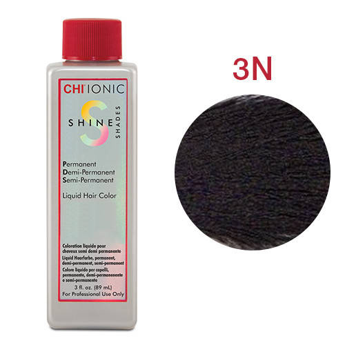 Стойкая безаммиачная жидкая краска для волос CHI Ionic Shine Shades Liquid Color 89 мл 3N - Очень тёмно-коричневый
Стойкая безаммиачная жидкая краска для волос CHI Ionic Shine Shades Liquid Color 89 мл 3N - Очень тёмно-коричневый