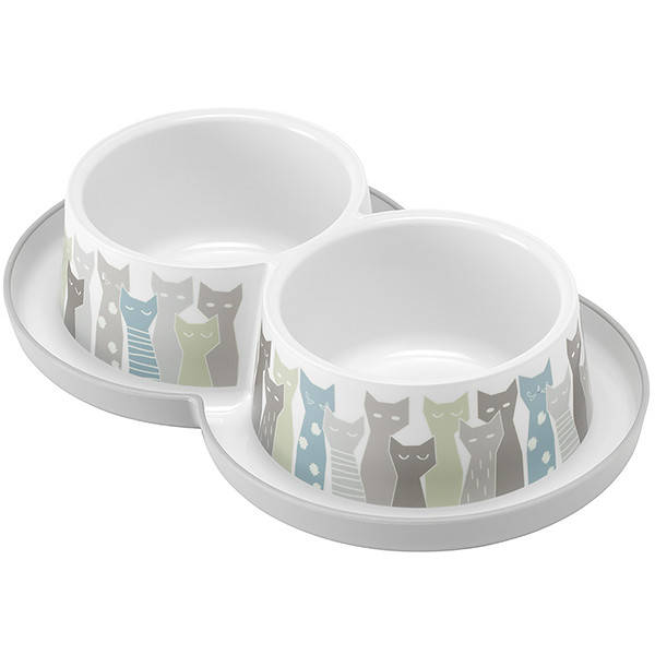 Moderna Double Trendy Dinner Maasai МОДЕРНА МАСАИ двойная миска для котов, 2х350мл, Светло-серый
Moderna Double Trendy Dinner Maasai МОДЕРНА МАСАИ двойная миска для котов, 2х350мл, Светло-серый