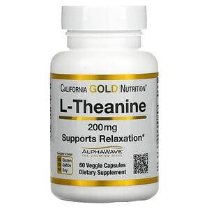 California Gold Nutrition, AlphaWave, L-теанин, поддерживает расслабление и спокойную концентрацию, 200 мг, 60
California Gold Nutrition, AlphaWave, L-теанин, поддерживает расслабление и спокойную концентрацию, 200 мг, 60