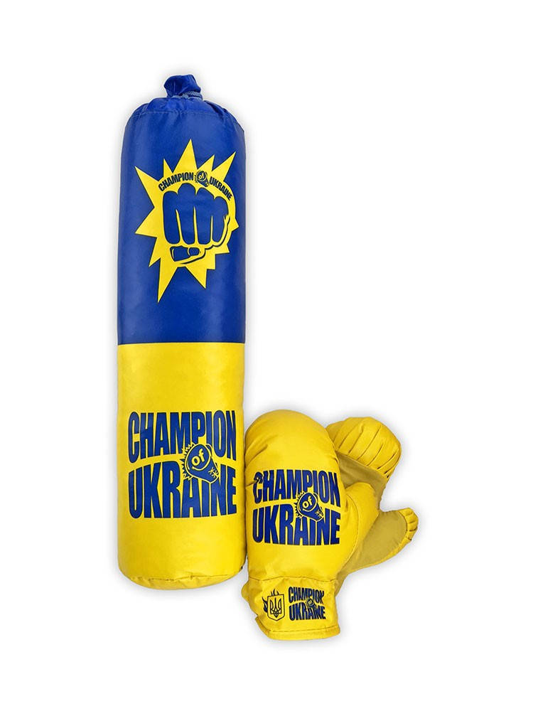 Боксерский набор Champion of Ukraine M-UA средний детский для мальчика груша перчатки для детей сине-желтый
Боксерский набор Champion of Ukraine M-UA средний детский для мальчика груша перчатки для детей сине-желтый