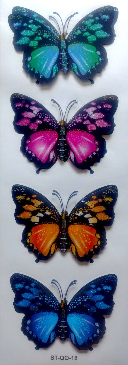 Наклейки на стену 4шт 3D бабочки (лист 12см*41см) ST-QQ-18
Наклейки на стену 4шт 3D бабочки (лист 12см*41см) ST-QQ-18