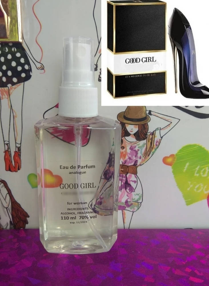 Женские духи аромат похож на Carolina Herrera Good Girl 110 мл,50мл,30мл,15мл.Жіночі парфуми
Женские духи аромат похож на Carolina Herrera Good Girl 110 мл,50мл,30мл,15мл.Жіночі парфуми
