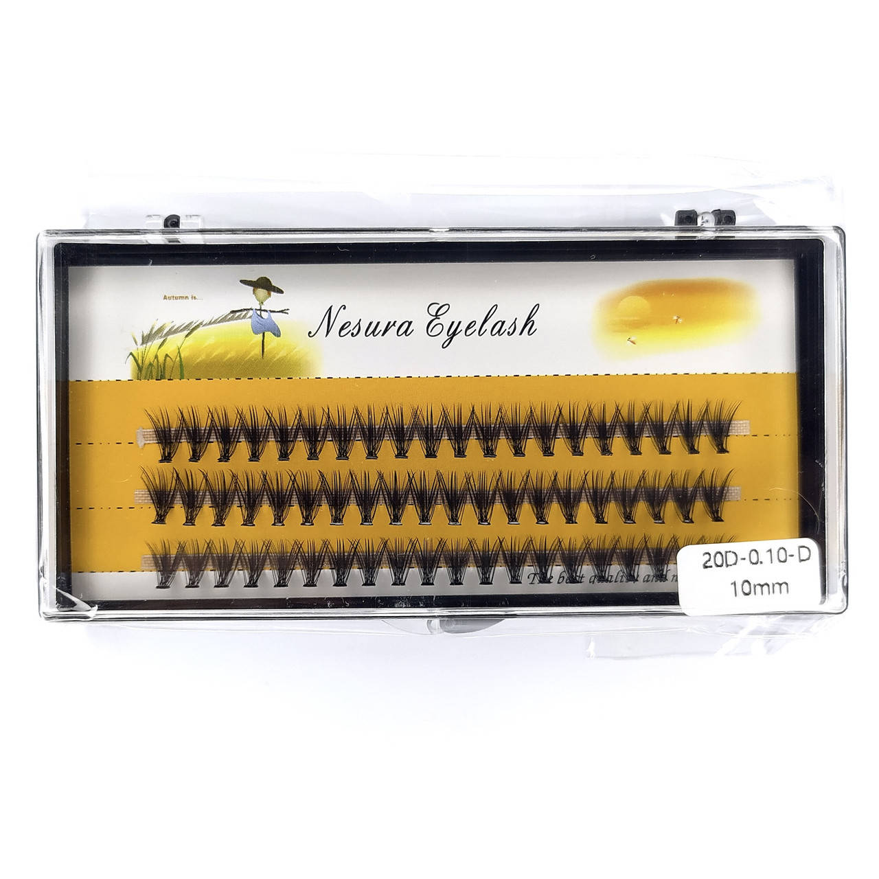 Ресницы Nesura Eyelash 20D, 10 мм, изгиб D, 0,10, 60 пучков Несура пучковые ресницы пучками, Черный
Ресницы Nesura Eyelash 20D, 10 мм, изгиб D, 0,10, 60 пучков Несура пучковые ресницы пучками, Черный
