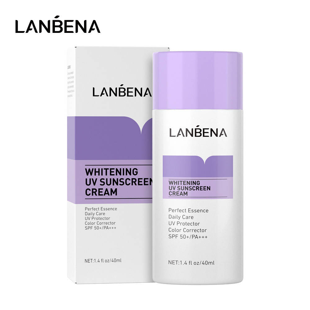 Отбеливающий солнцезащитный крем Lanbena Whitening UV Sunscreen Cream SPF 50+/PA+++, 40мл
Отбеливающий солнцезащитный крем Lanbena Whitening UV Sunscreen Cream SPF 50+/PA+++, 40мл