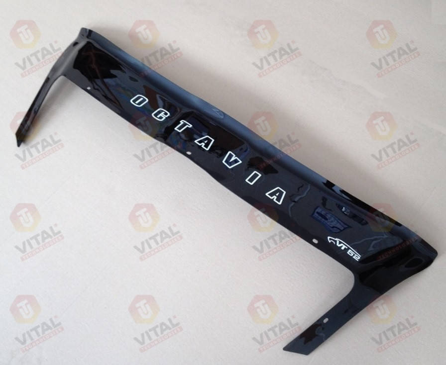 Дефлектор капота VT52 (мухобойка) Skoda Octavia A5 2004-2013 с клыками, Vip Tuning, SK07
Дефлектор капота VT52 (мухобойка) Skoda Octavia A5 2004-2013 с клыками, Vip Tuning, SK07