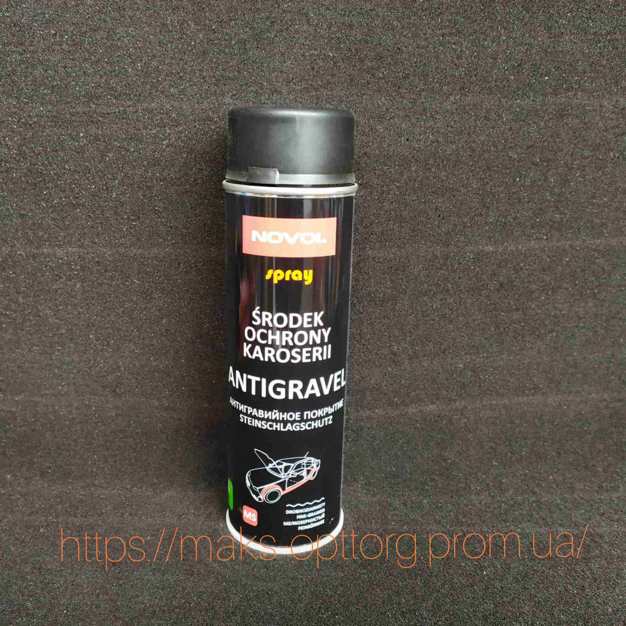Антигравий NOVOL SPRAY ANTIGRAVEL MS 500мл, черный 
Антигравий NOVOL SPRAY ANTIGRAVEL MS 500мл, черный