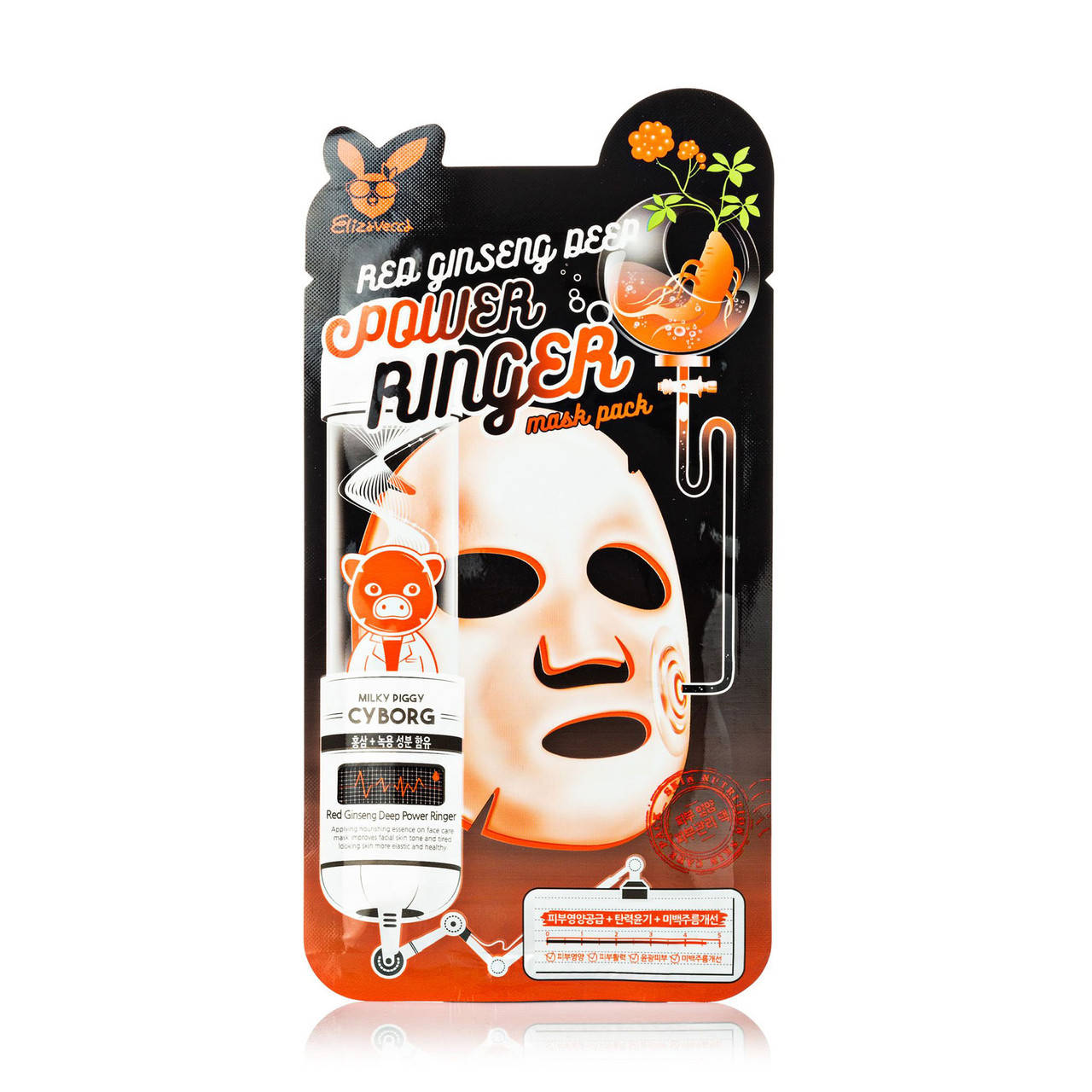 Маска омолаживающая с женьшенем Elizavecca Face Care Red Ginseng Deep Power Ringer Mask Pack
Маска омолаживающая с женьшенем Elizavecca Face Care Red Ginseng Deep Power Ringer Mask Pack