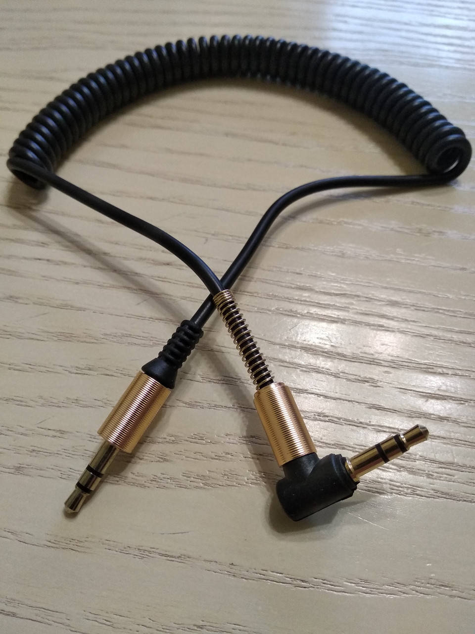 Кабель AUX Jack 3.5 мм (спираль), Черный
Кабель AUX Jack 3.5 мм (спираль), Черный