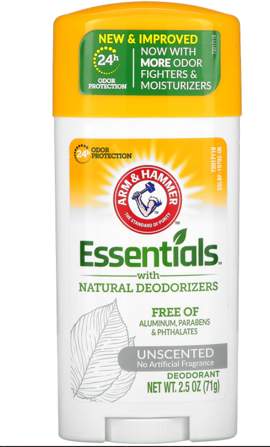 Arm & Hammer, Essentials, с натуральными дезодорирующими компонентами, дезодорант, без искусственных ароматиза
Arm & Hammer, Essentials, с натуральными дезодорирующими компонентами, дезодорант, без искусственных ароматиза