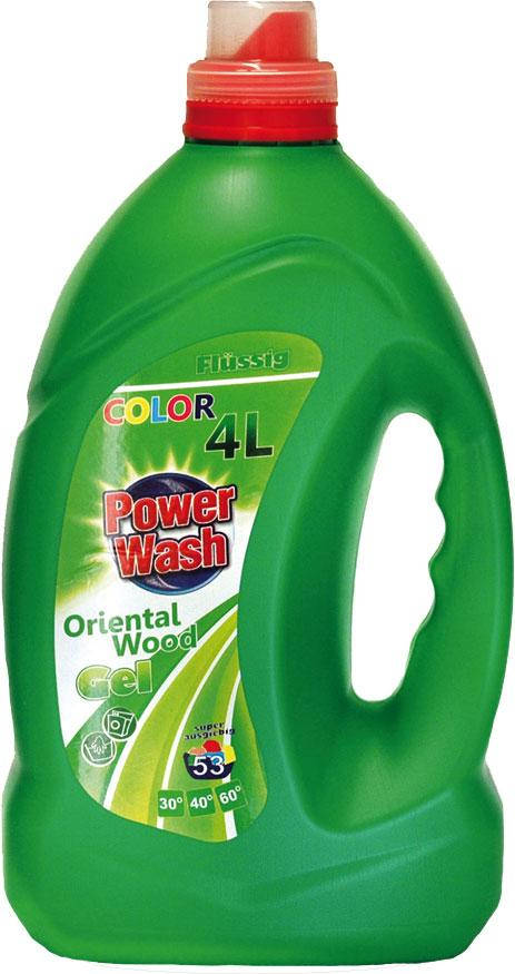 Гель для прання Power Wash 4л для кольорових речей 
Гель для прання Power Wash 4л для кольорових речей