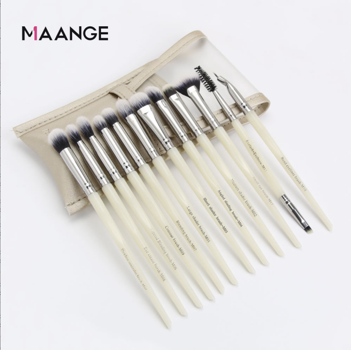 Профессиональный набор кистей для макияжа (12 штук) Maange - Набор профессиональных кистей для макияжа 
Профессиональный набор кистей для макияжа (12 штук) Maange - Набор профессиональных кистей для макияжа