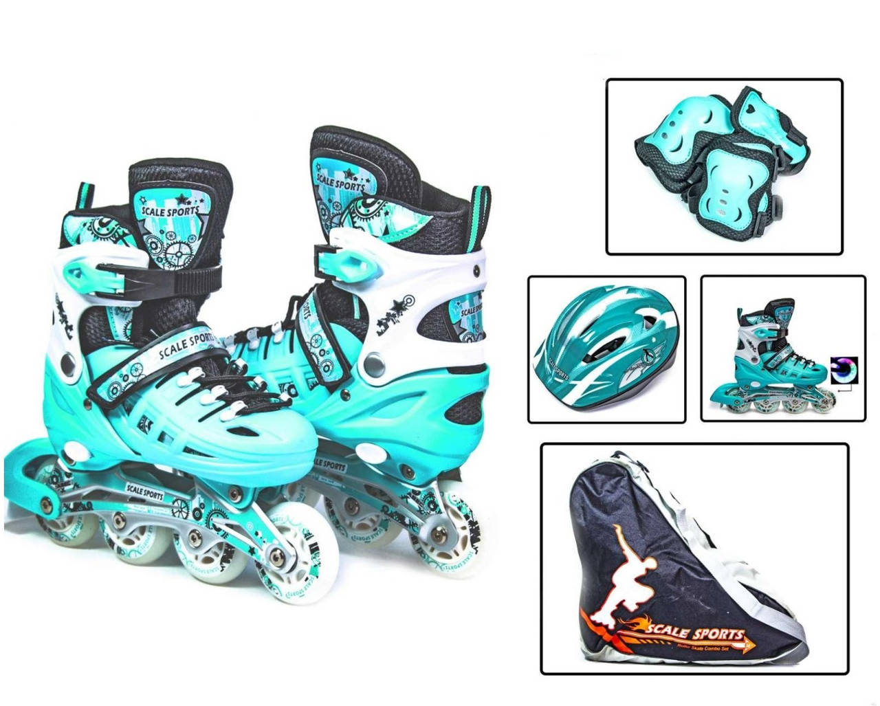Детские раздвижные ролики 34-37 с комплектом защиты и шлемом Scale Sports Mint с подсветкой колеса, Голубой
Детские раздвижные ролики 34-37 с комплектом защиты и шлемом Scale Sports Mint с подсветкой колеса, Голубой