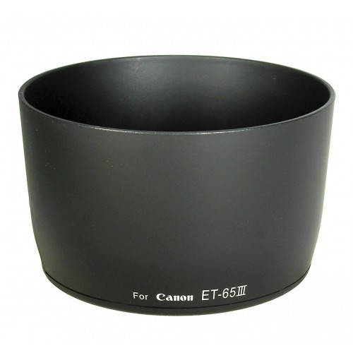 Бленда ET-65 III для объективов Canon EF 85mm f/1.8, EF 100 f/2, EF 135 f/2.8, EF 70-210 f/3.5-4.5 EF 100-300 
Бленда ET-65 III для объективов Canon EF 85mm f/1.8, EF 100 f/2, EF 135 f/2.8, EF 70-210 f/3.5-4.5 EF 100-300