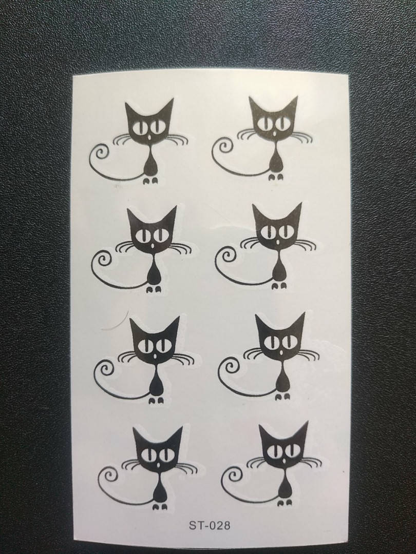 Флеш тату коты , временная татуировка, временные татуировки на тело, временный рисунок на тело ST028
Флеш тату коты , временная татуировка, временные татуировки на тело, временный рисунок на тело ST028