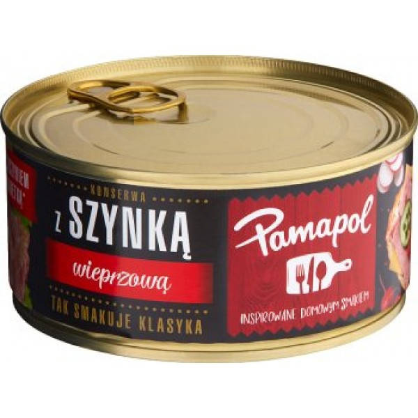 Ветчина свиная Pamapol консервированная, 300г
Ветчина свиная Pamapol консервированная, 300г