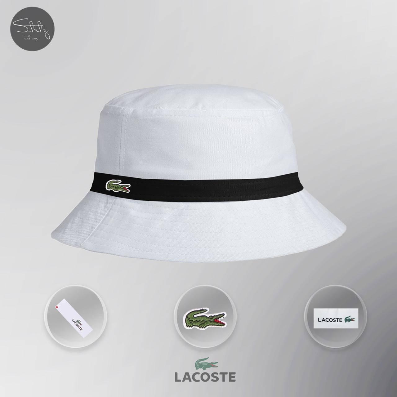 Панама мужская женская лакоста из хлопока Lacoste Bucket Hat белая с полоской панамка летняя 100% коттон
Панама мужская женская лакоста из хлопока Lacoste Bucket Hat белая с полоской панамка летняя 100% коттон