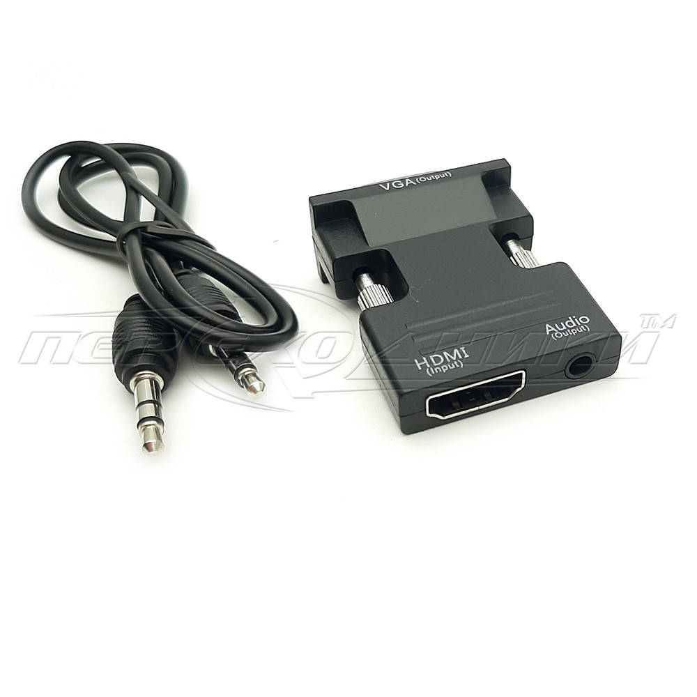 Конвертер (мини) HDMI to VGA + 3.5 Audio
Конвертер (мини) HDMI to VGA + 3.5 Audio