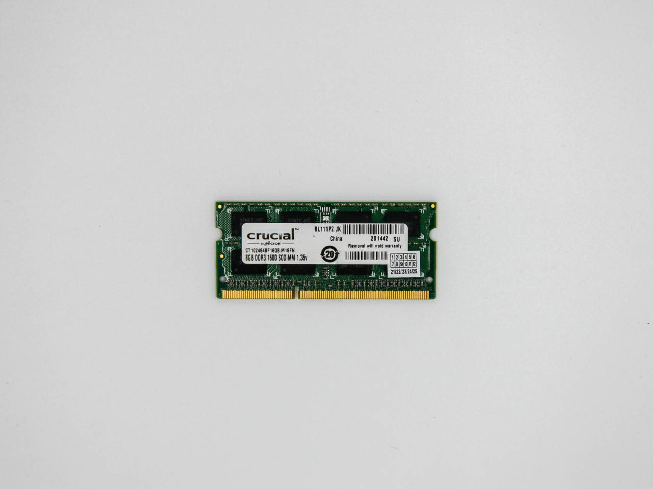 Оперативная память Crucial SODIMM 8Gb DDR3-1600MHz PC3-12800 CL11 (ST102464BF160B) Б\У
Оперативная память Crucial SODIMM 8Gb DDR3-1600MHz PC3-12800 CL11 (ST102464BF160B) Б\У