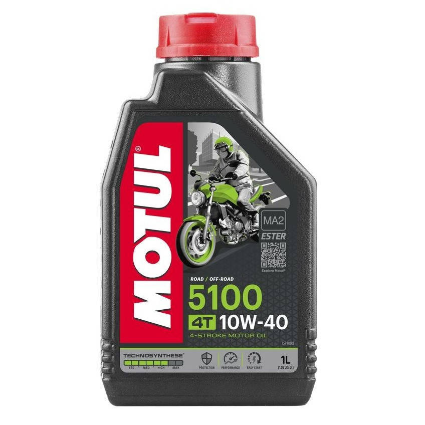 Масло для 4-х тактных двигателей Technosynthese эстеровое MOTUL 5100 4T SAE 10W40 1 л (104066/836511)
Масло для 4-х тактных двигателей Technosynthese эстеровое MOTUL 5100 4T SAE 10W40 1 л (104066/836511)