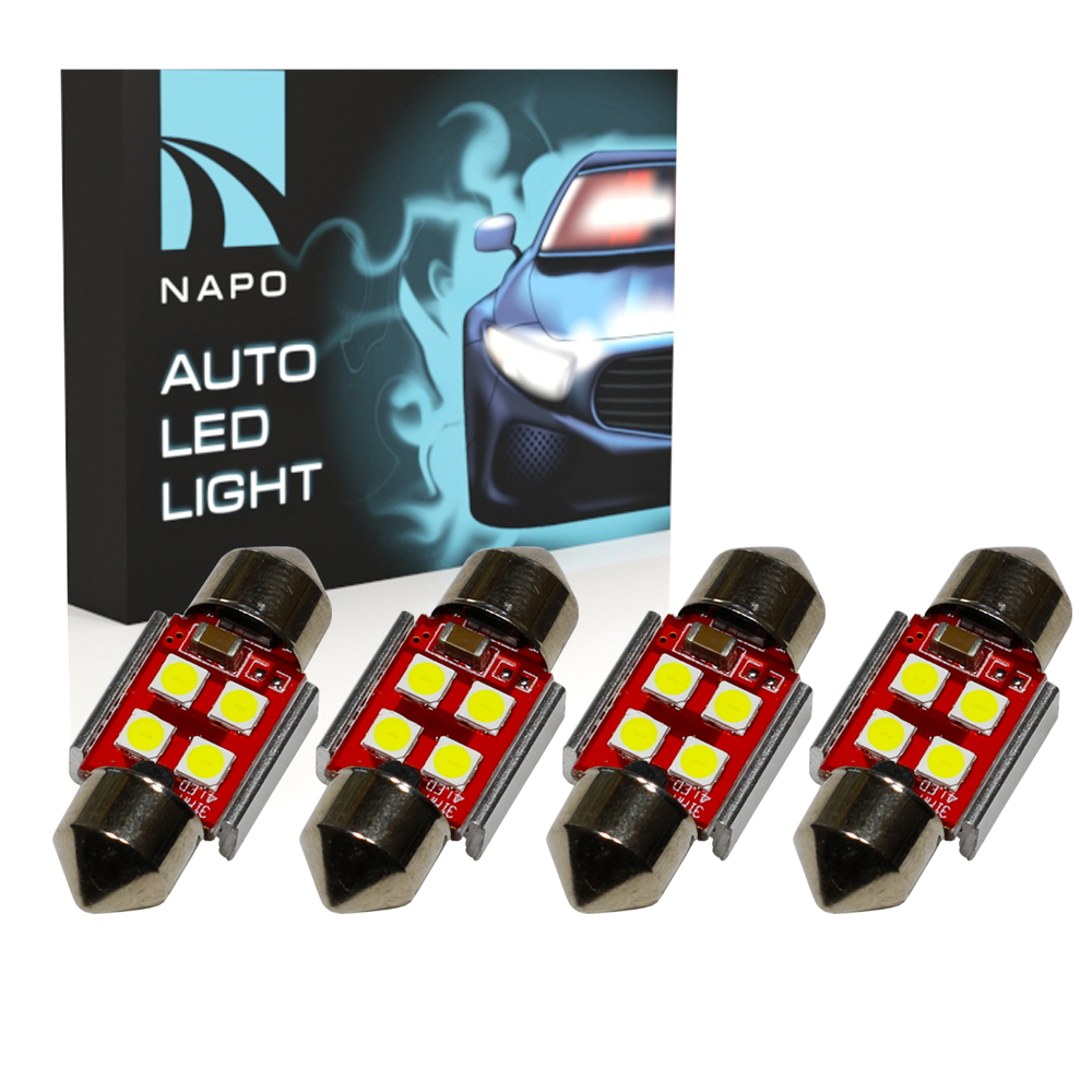 Автолампа диодная SJ-3030-4SMD-CANBUS 31mm, комплект 4 шт, C5W, C10W, цвет свечения белый
Автолампа диодная SJ-3030-4SMD-CANBUS 31mm, комплект 4 шт, C5W, C10W, цвет свечения белый