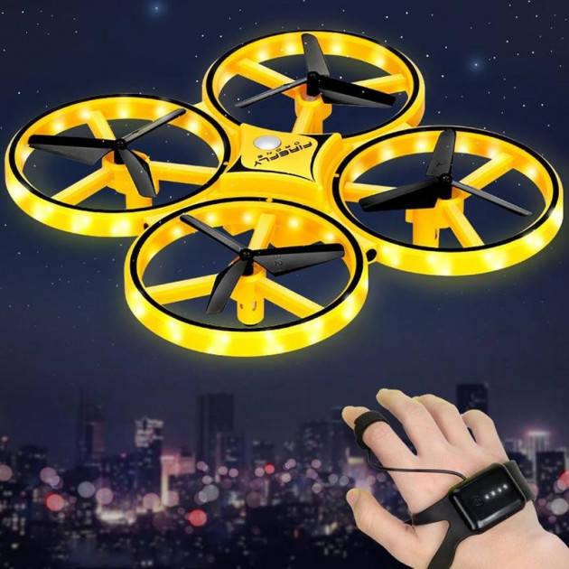 Квадрокоптер Tracker Drone управление жестами руки / ручной дрон / управляется перчаткой часами на подарок
Квадрокоптер Tracker Drone управление жестами руки / ручной дрон / управляется перчаткой часами на подарок