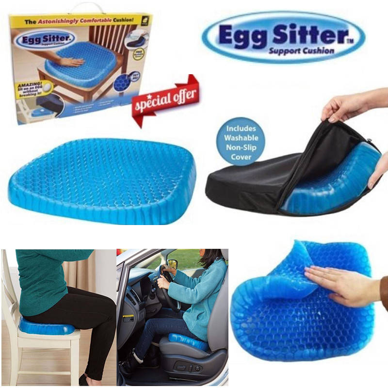 Ортопедическая гелевая подушка на стул Egg Sitter для разгрузки позвоночника, размер: 40х39х3,5см, моющаяся и, Голубой
Ортопедическая гелевая подушка на стул Egg Sitter для разгрузки позвоночника, размер: 40х39х3,5см, моющаяся и, Голубой