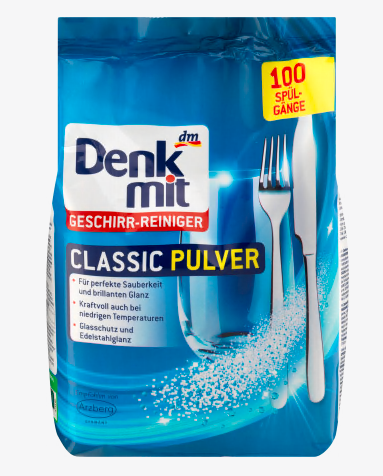 Порошок для посудомоечной машины Denkmit 1,8 kg 100 циклов Германия порошок для посудомойки денкмит
Порошок для посудомоечной машины Denkmit 1,8 kg 100 циклов Германия порошок для посудомойки денкмит