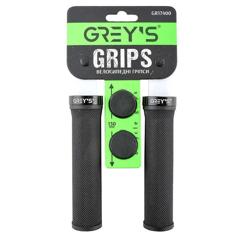Грипсы Greys ручки для велосипеда на руль черные с резиновым покрытием с односторонним замком (GR17400)
Грипсы Greys ручки для велосипеда на руль черные с резиновым покрытием с односторонним замком (GR17400)