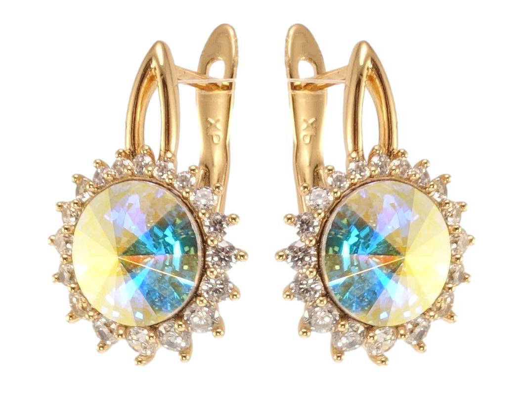 Серьги Xuping Позолота 18K с кр-ми Swarovski английский замок "Кристалл AB в обрамлении циркония"
Серьги Xuping Позолота 18K с кр-ми Swarovski английский замок "Кристалл AB в обрамлении циркония"