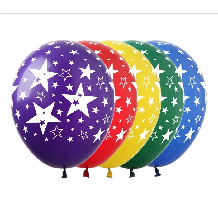Латексный шарик ArtShow 12"(30 см) Звёзды, Разные цвета
Латексный шарик ArtShow 12"(30 см) Звёзды, Разные цвета