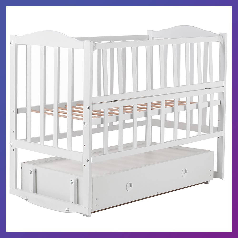 Детская кроватка деревянная из ольхи Babyroom Зайчонок ZL301 маятник откидной бок с ящиком белая
Детская кроватка деревянная из ольхи Babyroom Зайчонок ZL301 маятник откидной бок с ящиком белая