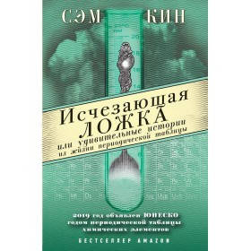 Книга Исчезающая ложка или Удивительные истории из жизни периодической таблиц. Автор - Кин Сэм
Книга Исчезающая ложка или Удивительные истории из жизни периодической таблиц. Автор - Кин Сэм