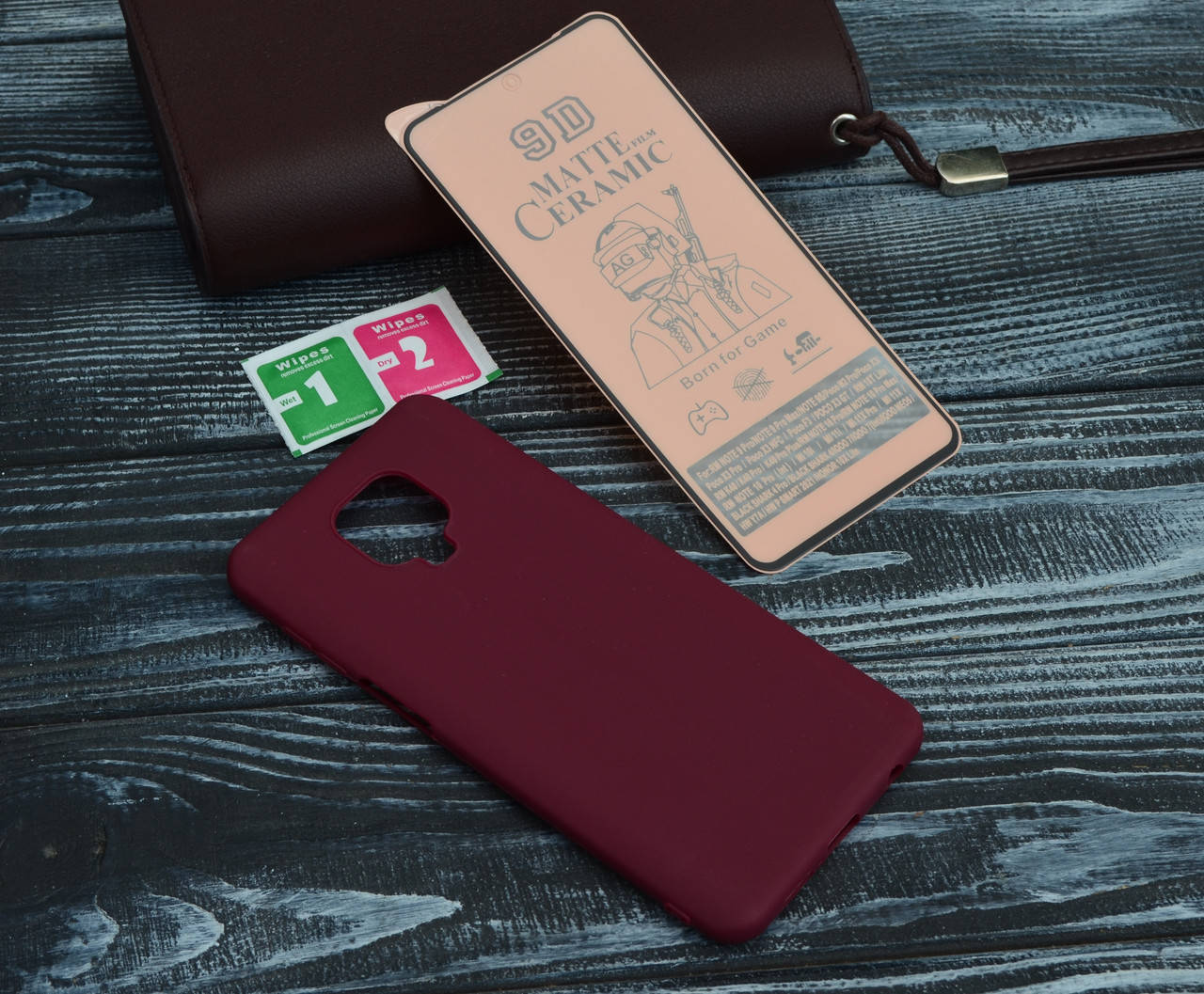 Противоударный чехол + Матовое Гибкое защитное стекло для Xiaomi Redmi Note 9S / 9 PRO / 9 Pro MAX, Бордовый
Противоударный чехол + Матовое Гибкое защитное стекло для Xiaomi Redmi Note 9S / 9 PRO / 9 Pro MAX, Бордовый